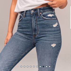 Abercrombie and Fitch ultra high rise jean NWT